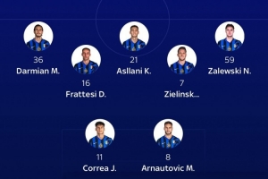 开云app-记者预测国米本轮首发：德弗里、达米安在列，锋线阿瑙+科雷亚